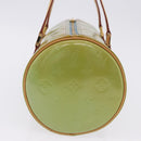 LOUIS VUITTON Monogram Vernis Bedford Hand Bag Baby Blue M91007 LV Auth 202943V-3