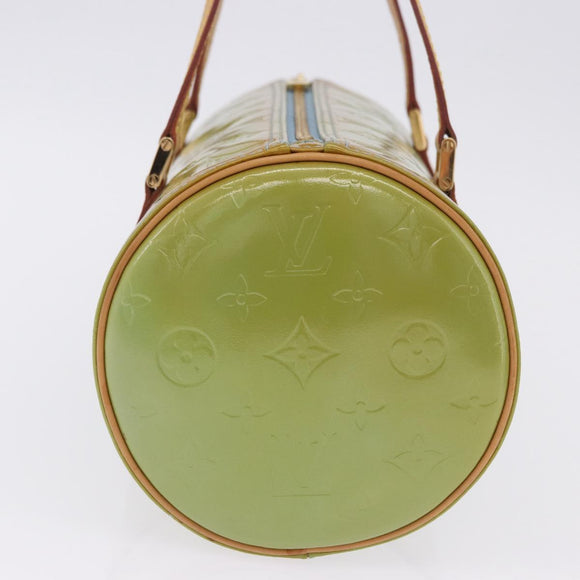 LOUIS VUITTON Monogram Vernis Bedford Hand Bag Baby Blue M91007 LV Auth 202943V