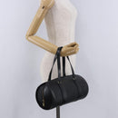 LOUIS VUITTON Epi Soufflot Hand Bag Black M52222 LV Auth 202944V-21
