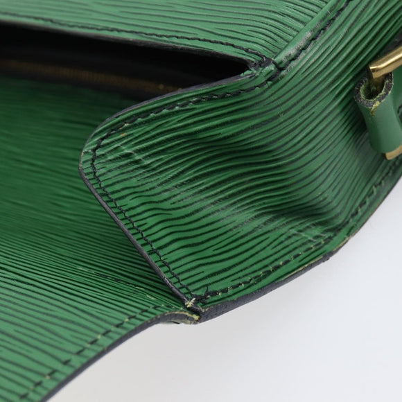 LOUIS VUITTON Epi Saint Cloud GM Shoulder Bag Green M52194 LV Auth 202945
