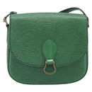 LOUIS VUITTON Epi Saint Cloud GM Shoulder Bag Green M52194 LV Auth 202945-13