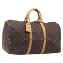 LOUIS VUITTON Monogram Keepall 50 Boston Bag M41426 LV Auth 202949-1