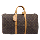 LOUIS VUITTON Monogram Keepall 50 Boston Bag M41426 LV Auth 202949-13