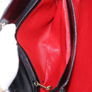 GUCCI Hand Bag Leather Outlet Black Gold 000 1448 0539 Auth 202950V-19