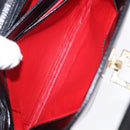 GUCCI Hand Bag Leather Outlet Black Gold 000 1448 0539 Auth 202950V-20