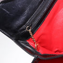 GUCCI Hand Bag Leather Outlet Black Gold 000 1448 0539 Auth 202950V-21
