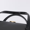 GUCCI Hand Bag Leather Outlet Black Gold 000 1448 0539 Auth 202950V-8