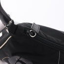 PRADA Shoulder Bag Nylon Black Silver Auth 202952V-21