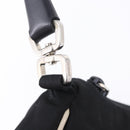PRADA Shoulder Bag Nylon Black Silver Auth 202952V-22