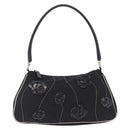 PRADA Shoulder Bag Nylon Black Silver Auth 202952V-13