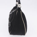 PRADA Shoulder Bag Nylon Black Silver Auth 202952V-4