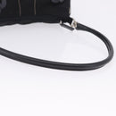 PRADA Shoulder Bag Nylon Black Silver Auth 202952V-8