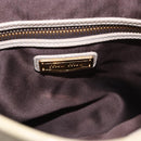 Miu Miu Matelasse Shoulder Bag Leather 2way White Gold Auth 202953V-20