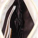 Miu Miu Matelasse Shoulder Bag Leather 2way White Gold Auth 202953V-22