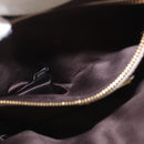 Miu Miu Matelasse Shoulder Bag Leather 2way White Gold Auth 202953V-25