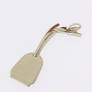 Miu Miu Matelasse Shoulder Bag Leather 2way White Gold Auth 202953V-27