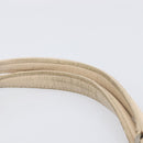 Christian Dior Trotter Canvas Romantic Hand Bag PVC Beige Silver Auth 202956-9