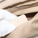Christian Dior Trotter Canvas Romantic Hand Bag PVC Beige Silver Auth 202956-12