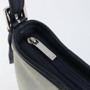 LOEWE Shoulder Bag Suede Light Blue Silver Auth 202960A-20
