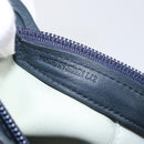 LOEWE Shoulder Bag Suede Light Blue Silver Auth 202960A-12
