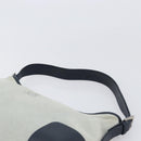 LOEWE Shoulder Bag Suede Light Blue Silver Auth 202960A-14