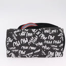 Miu Miu Shoulder Bag Denim 2way Gray Silver Auth 202961M-5