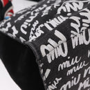 Miu Miu Shoulder Bag Denim 2way Gray Silver Auth 202961M-18