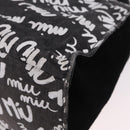 Miu Miu Shoulder Bag Denim 2way Gray Silver Auth 202961M-19
