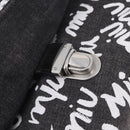 Miu Miu Shoulder Bag Denim 2way Gray Silver Auth 202961M-22
