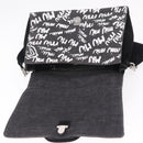 Miu Miu Shoulder Bag Denim 2way Gray Silver Auth 202961M-9