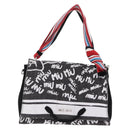 Miu Miu Shoulder Bag Denim 2way Gray Silver Auth 202961M-13