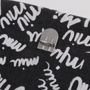 Miu Miu Shoulder Bag Denim 2way Gray Silver Auth 202961M-24