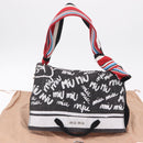 Miu Miu Shoulder Bag Denim 2way Gray Silver Auth 202961M-12