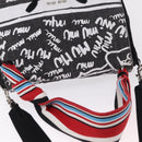 Miu Miu Shoulder Bag Denim 2way Gray Silver Auth 202961M-6