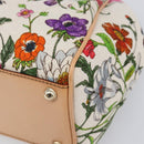 GUCCI New Jackie Flora Shoulder Bag Canvas Multicolor Gold 145819 Auth 202962V-10