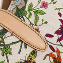 GUCCI New Jackie Flora Shoulder Bag Canvas Multicolor Gold 145819 Auth 202962V-14