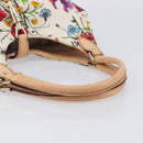 GUCCI New Jackie Flora Shoulder Bag Canvas Multicolor Gold 145819 Auth 202962V-7