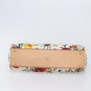 GUCCI New Jackie Flora Shoulder Bag Canvas Multicolor Gold 145819 Auth 202962V-9