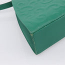 SAINT LAURENT Shoulder Bag Leather Green Gold Tone Auth 202964-9