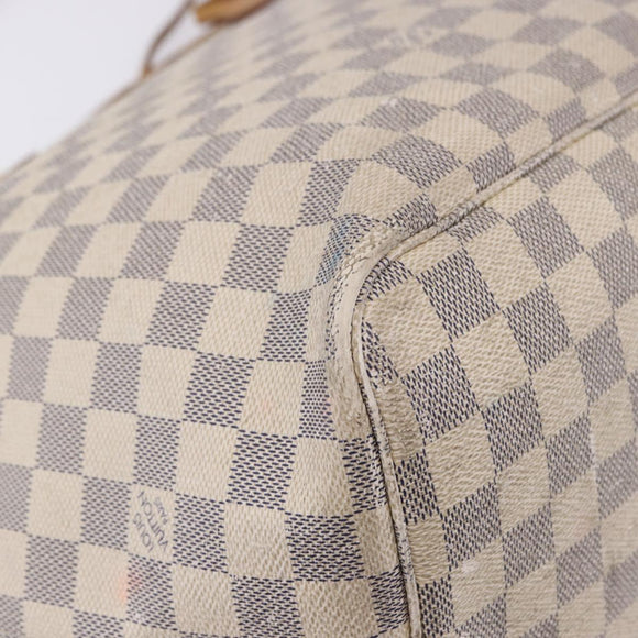 LOUIS VUITTON Damier Azur Neverfull GM Tote Bag N41360 LV Auth 202966