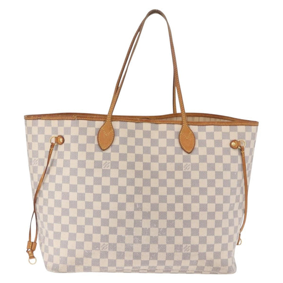 LOUIS VUITTON Damier Azur Neverfull GM Tote Bag N41360 LV Auth 202966