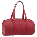 LOUIS VUITTON Epi Soufflot Hand Bag Red M52227 LV Auth 202967-1
