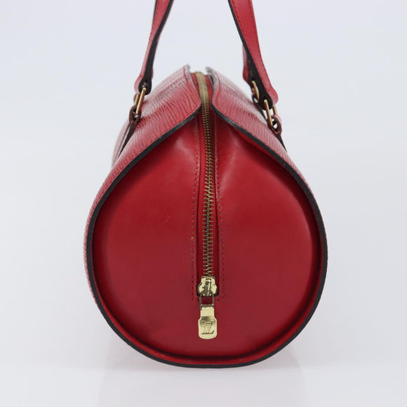 LOUIS VUITTON Epi Soufflot Hand Bag Red M52227 LV Auth 202967