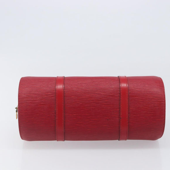 LOUIS VUITTON Epi Soufflot Hand Bag Red M52227 LV Auth 202967