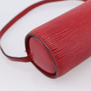LOUIS VUITTON Epi Soufflot Pouch Accessory Pouch Red LV Auth 202968-15