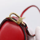 LOUIS VUITTON Epi Soufflot Pouch Accessory Pouch Red LV Auth 202968-10