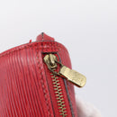 LOUIS VUITTON Epi Soufflot Pouch Accessory Pouch Red LV Auth 202968-18