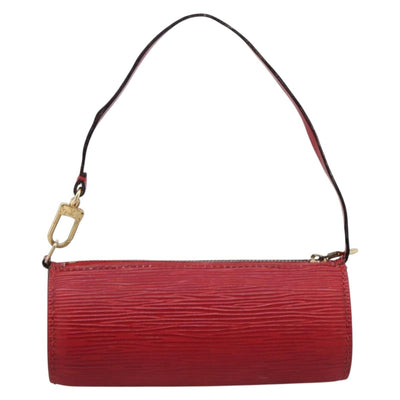 LOUIS VUITTON Epi Soufflot Pouch Accessory Pouch Red LV Auth 202968 - 0