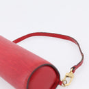 LOUIS VUITTON Epi Soufflot Pouch Accessory Pouch Red LV Auth 202968-9