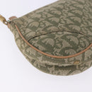 Christian Dior Trotter Canvas Saddle Accessory Pouch Khaki Gold Auth 202969-15